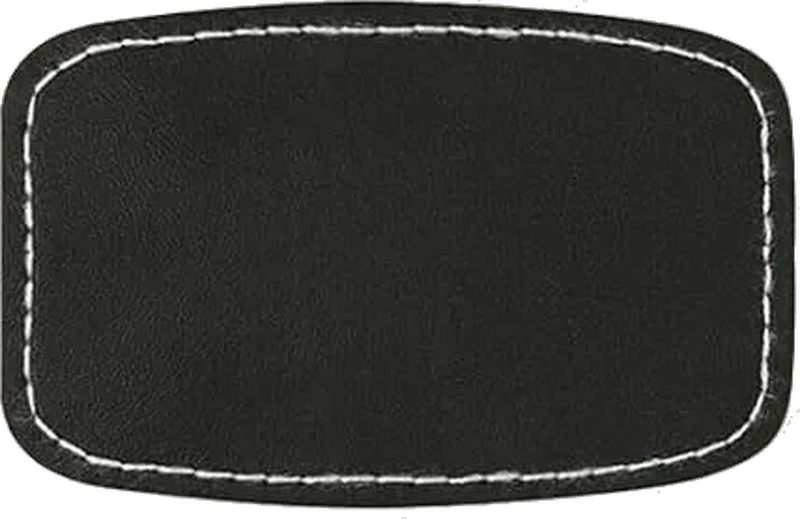Customizable iron-on adhesive faux leather patches