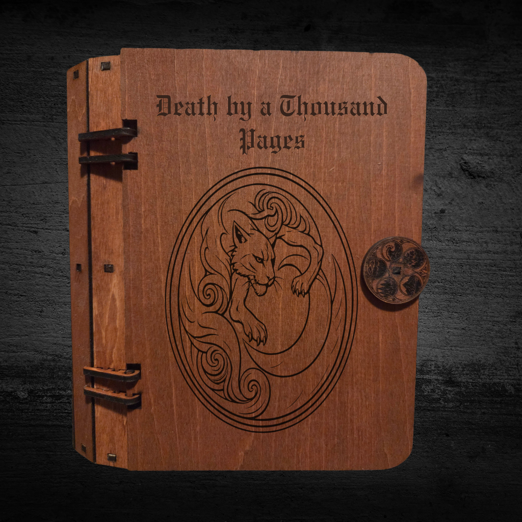 Wooden Hidden Storage Book Decoy Double Commander Deck Box