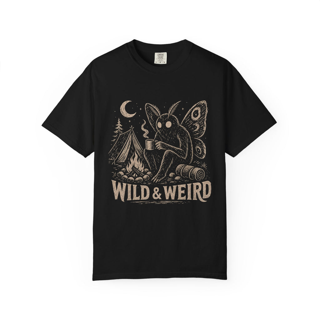 Wild & Weird Moth Tee — Campy Night Forest Graphic T-Shirt