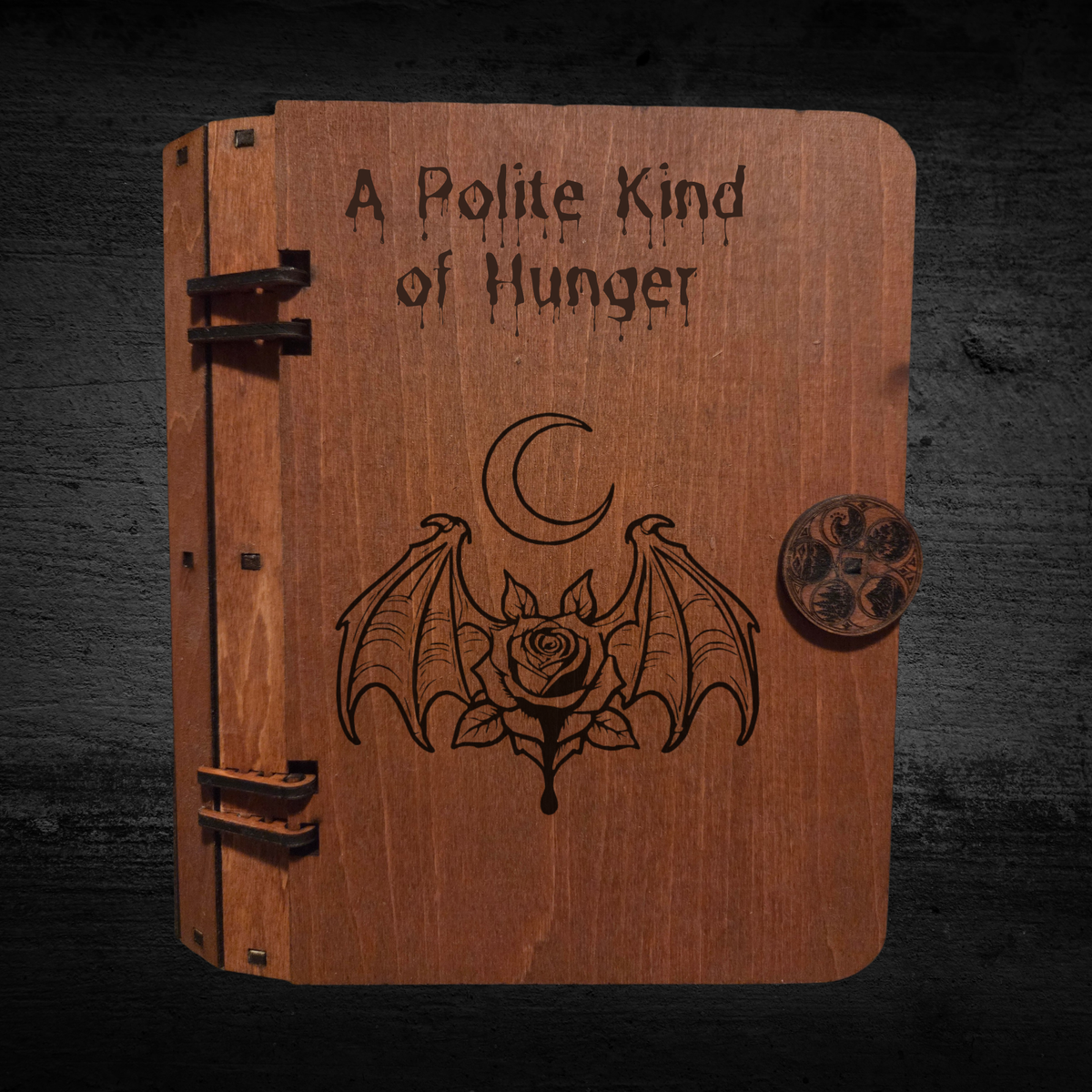Wooden Hidden Storage Book Decoy Double Commander Deck Box