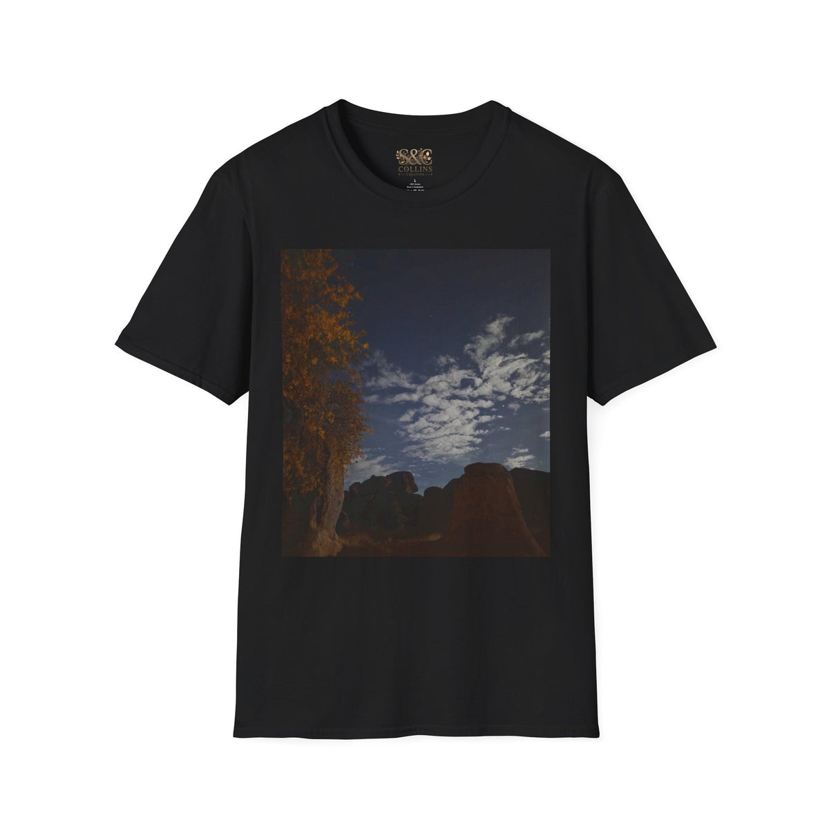 Custom Photo Shirt City Of Rocks New Mexico Sunset Camping Tee