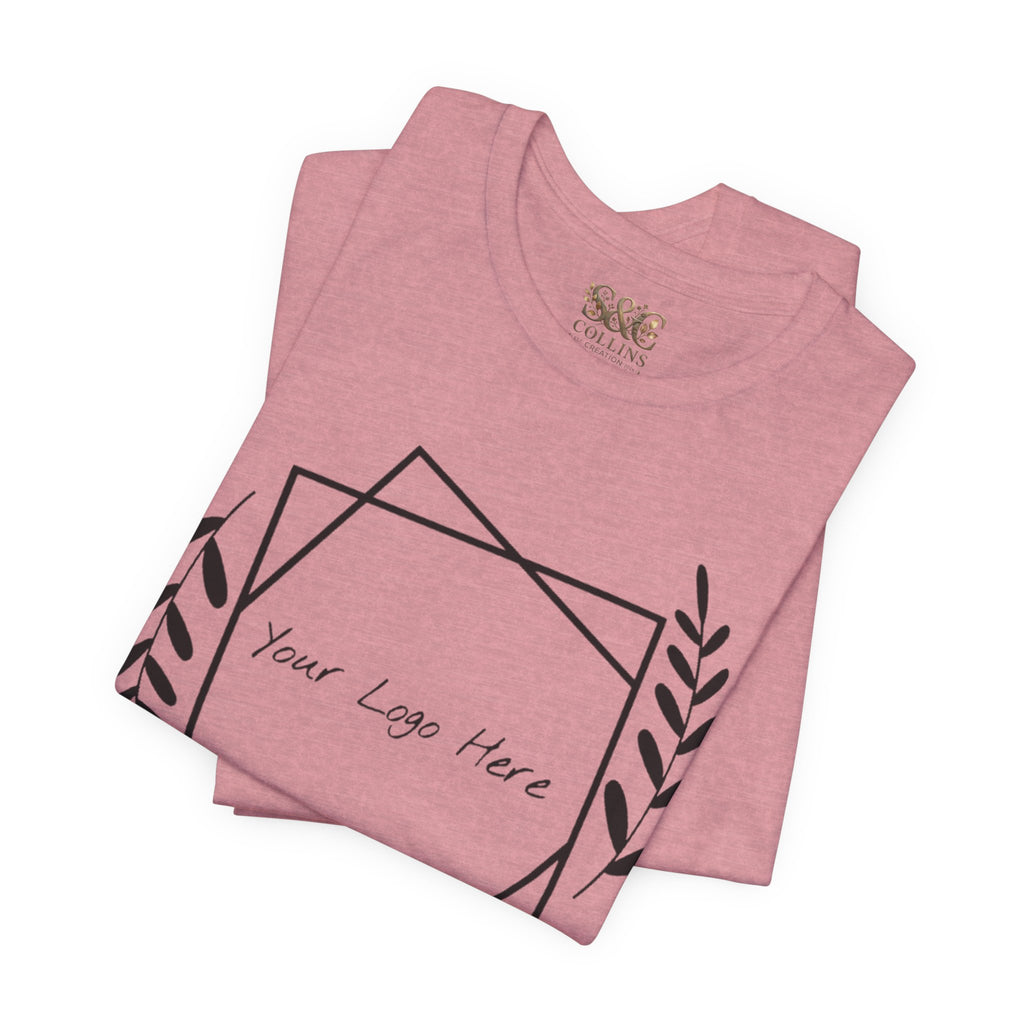 Customizable Floral Frame T‑Shirt – "Print it your way" Personalized Tee