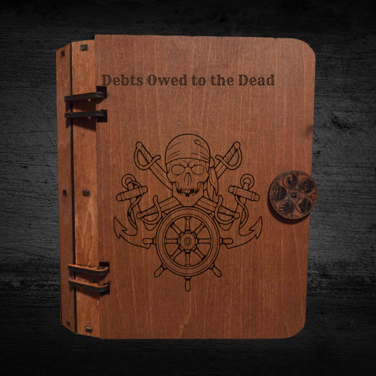 Wooden Hidden Storage Book Decoy Double Commander Deck Box