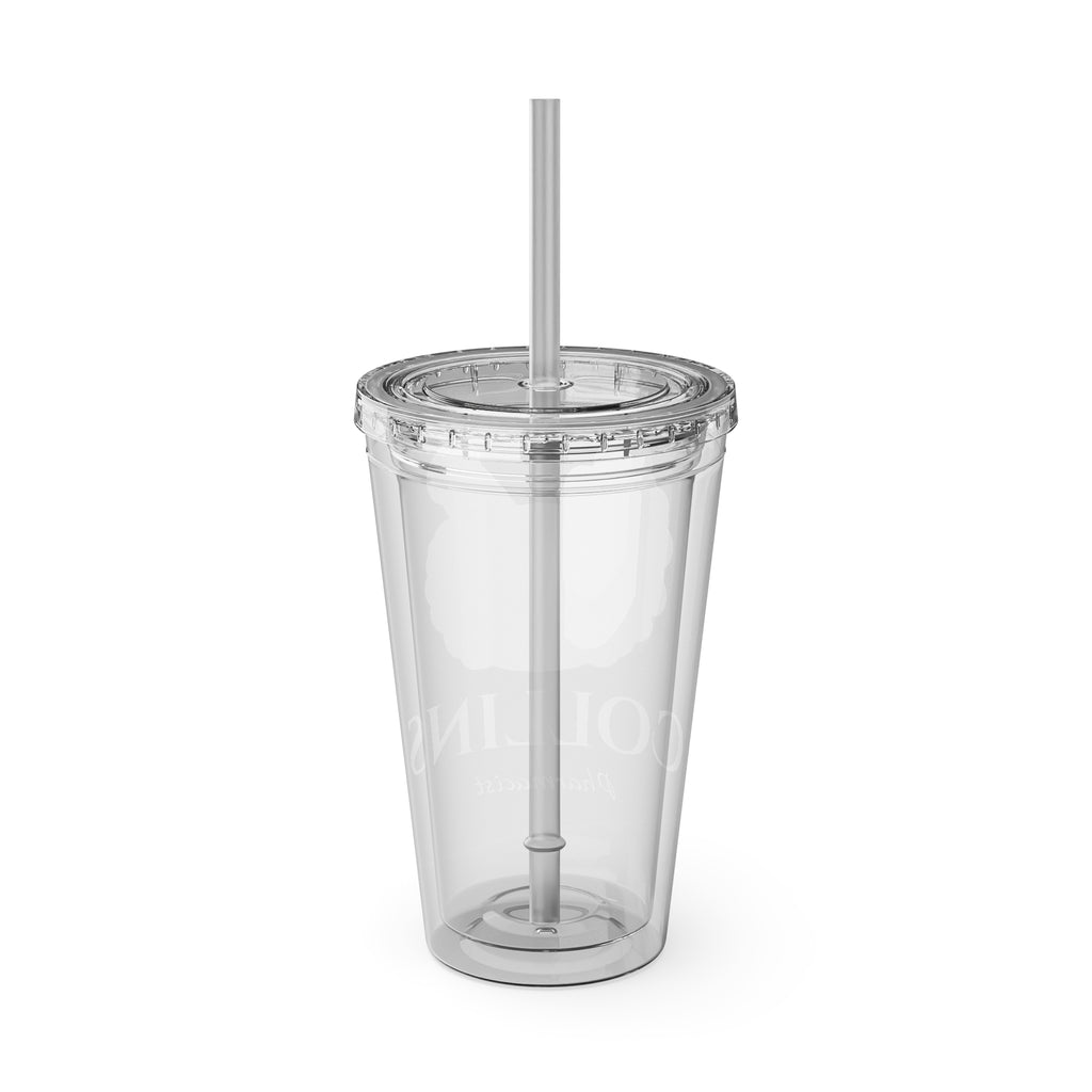 Herbal Apothecary Transparent Tumbler – Personalized 16oz Tumbler with Straw