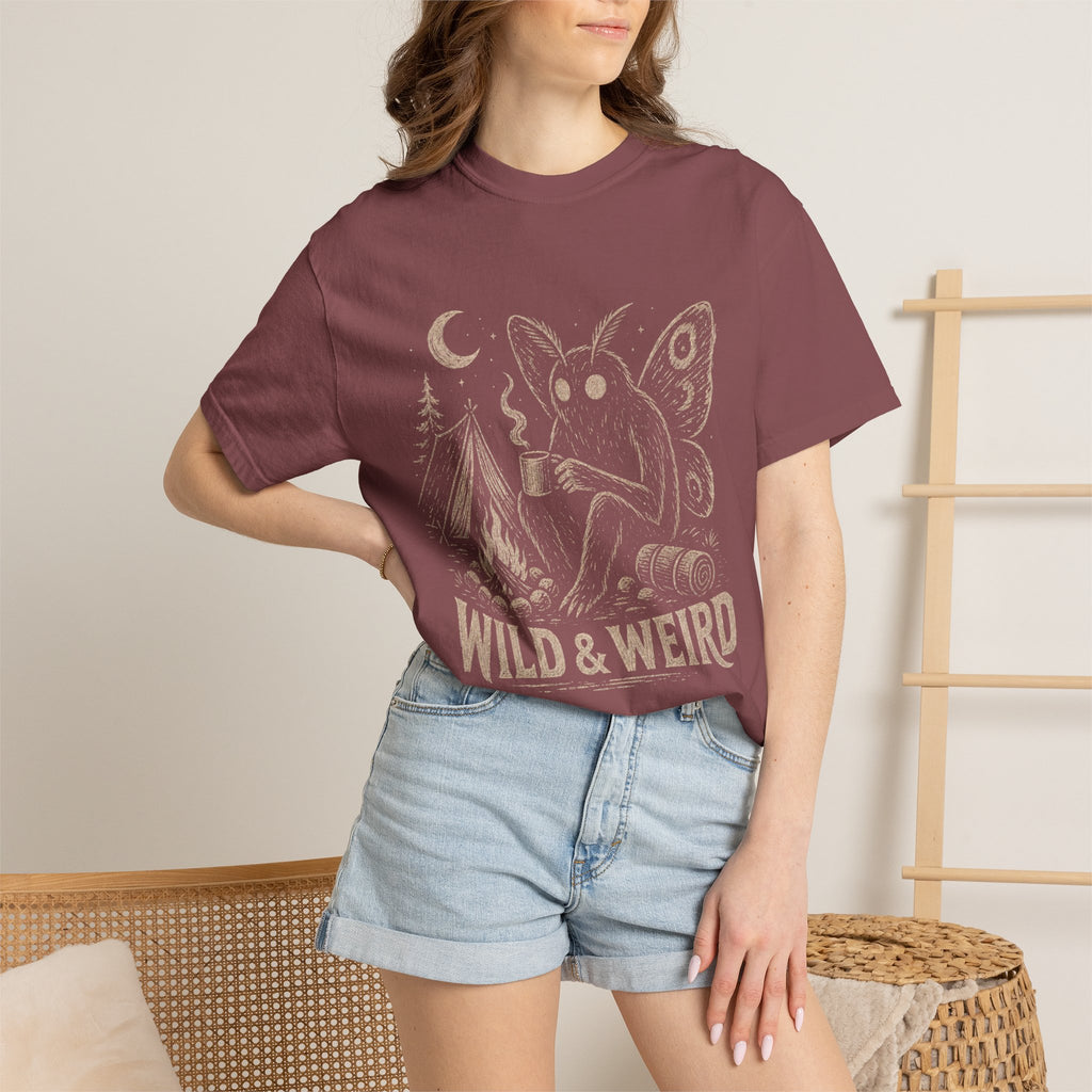 Wild & Weird Moth Tee — Campy Night Forest Graphic T-Shirt