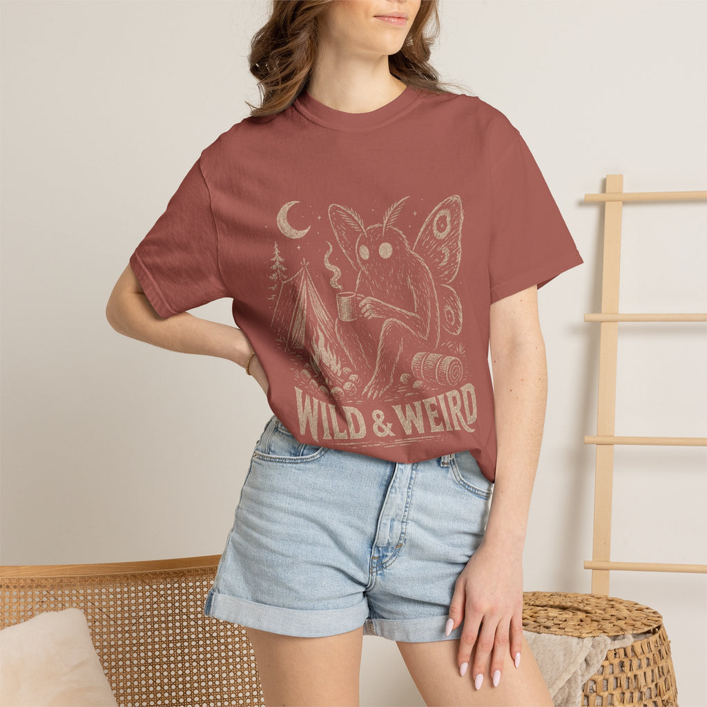 Wild & Weird Moth Tee — Campy Night Forest Graphic T-Shirt