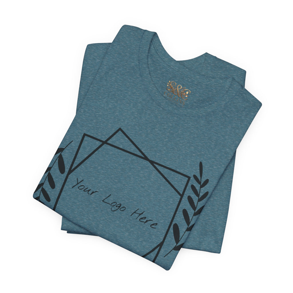Customizable Floral Frame T‑Shirt – "Print it your way" Personalized Tee