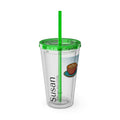 Personalized Clear Acrylic Tumbler With Custom Name Title And Logo