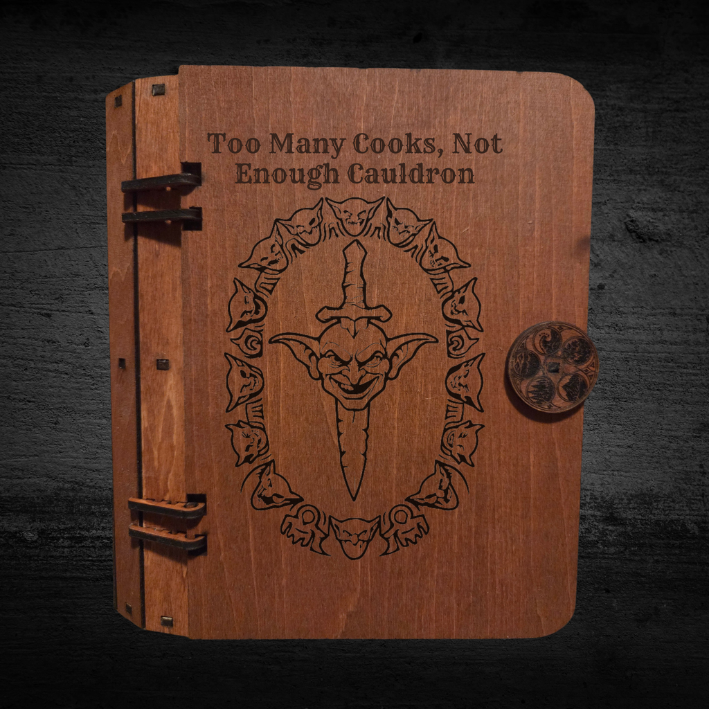 Wooden Hidden Storage Book Decoy Double Commander Deck Box