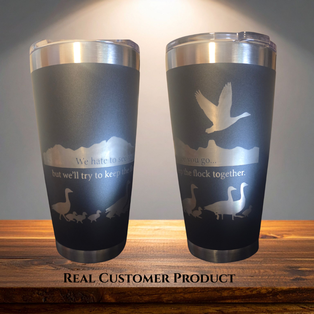 Custom Engraved Travel Tumbler | Double walled Stainless-Steel