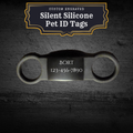 Custom Engraved Stainless Steel Silent and Silicone Dog Tag