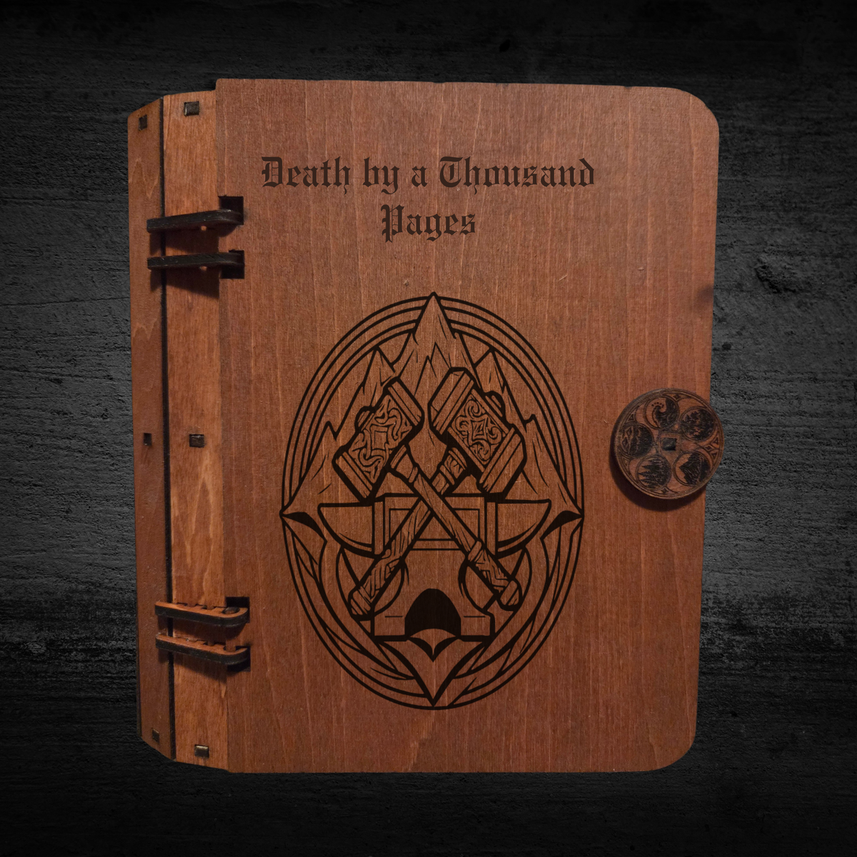 Wooden Hidden Storage Book Decoy Double Commander Deck Box