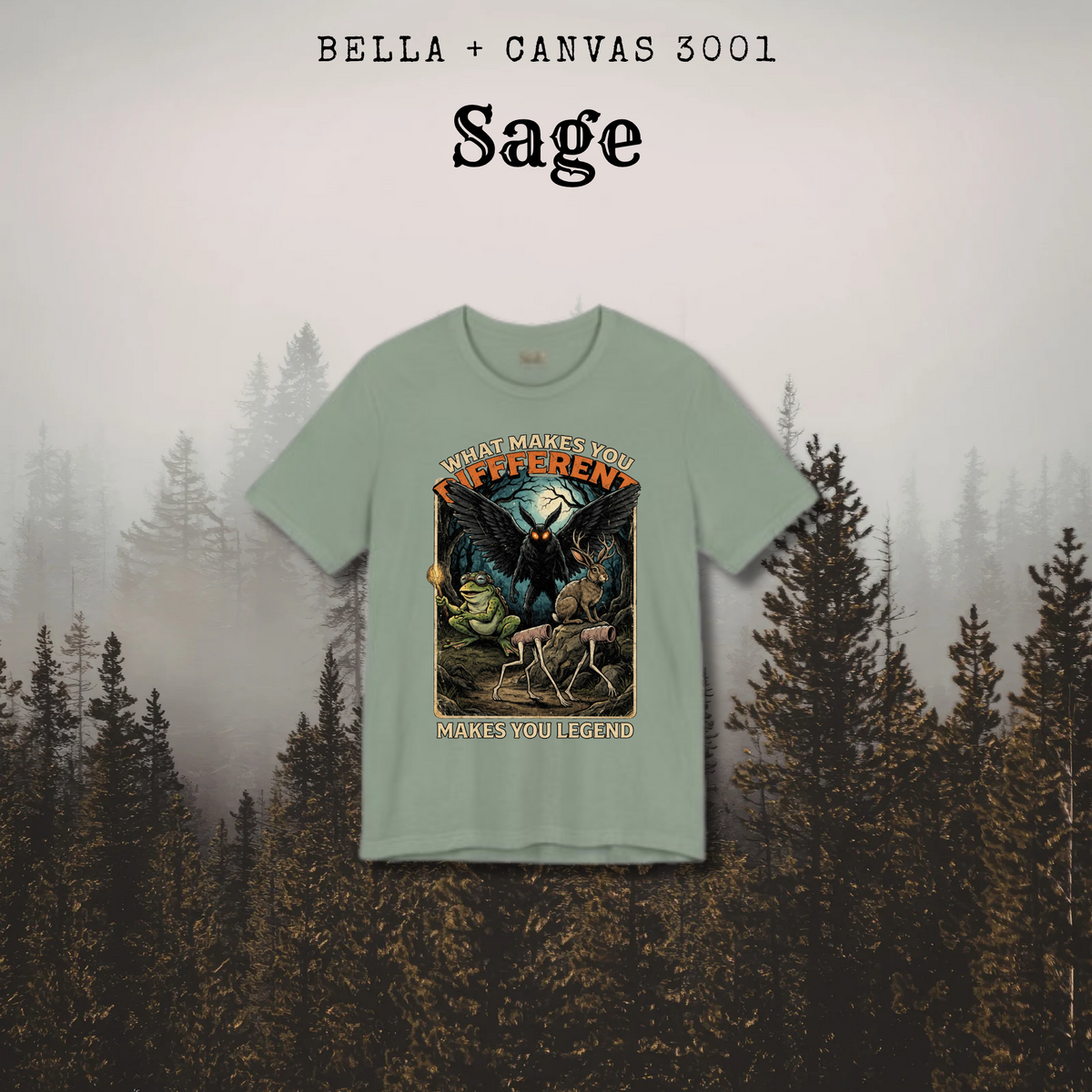 What Makes You Different Makes You a Legend Shirt for Cryptid and Nature Lovers