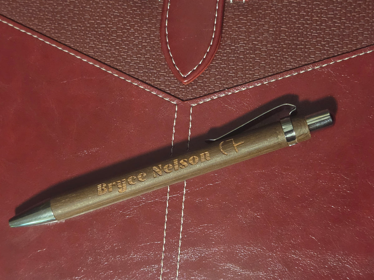 Custom Engraved Bamboo Ballpoint Pens | Graduation Memento | Employee Appreciation