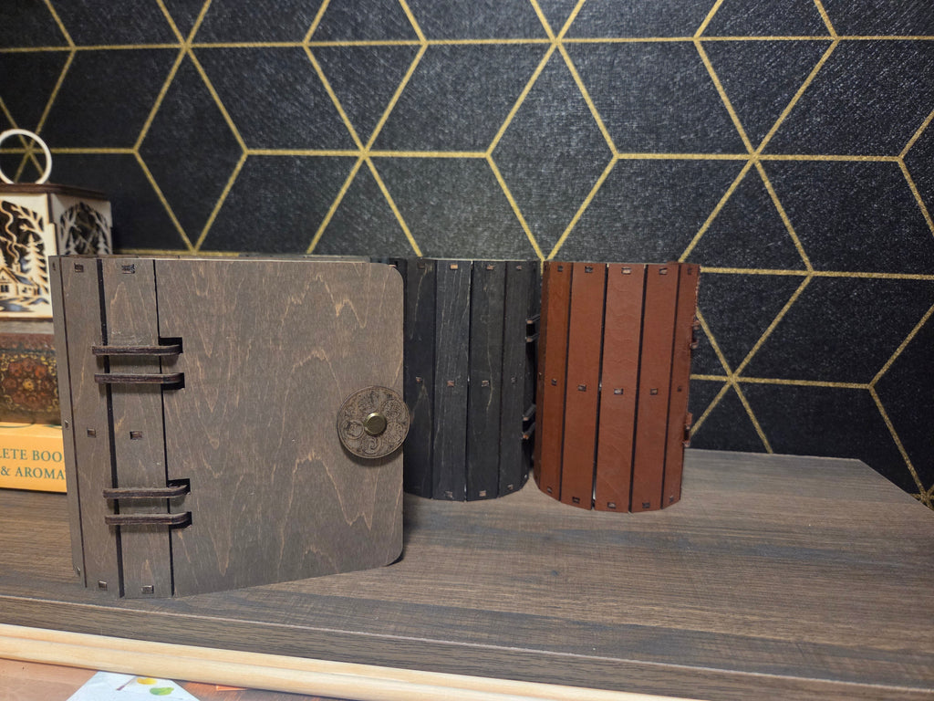 Wooden Hidden Storage Book Decoy Single Commander Deck Box - Fits Double Sleeved Deck