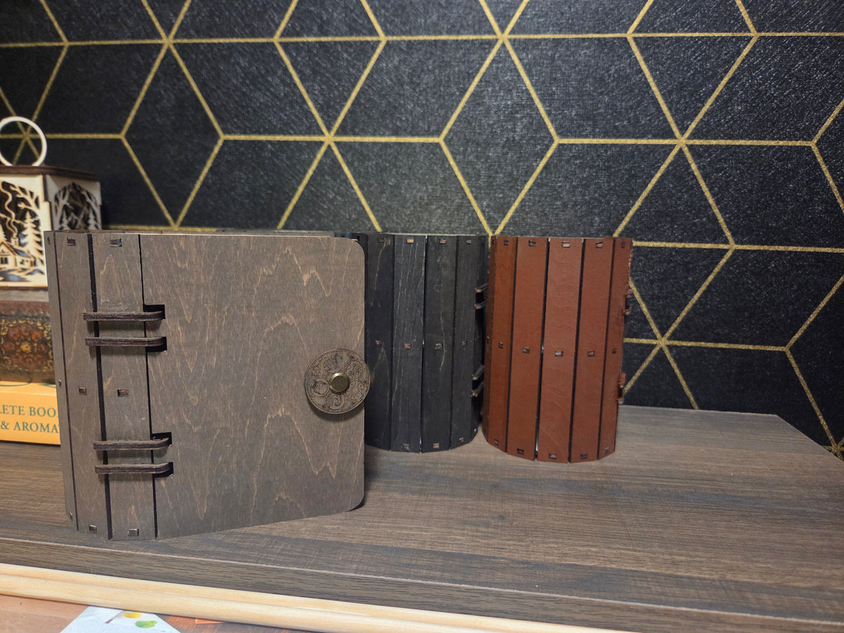 Wooden Hidden Storage Book Decoy Single Commander Deck Box - Fits Double Sleeved Deck
