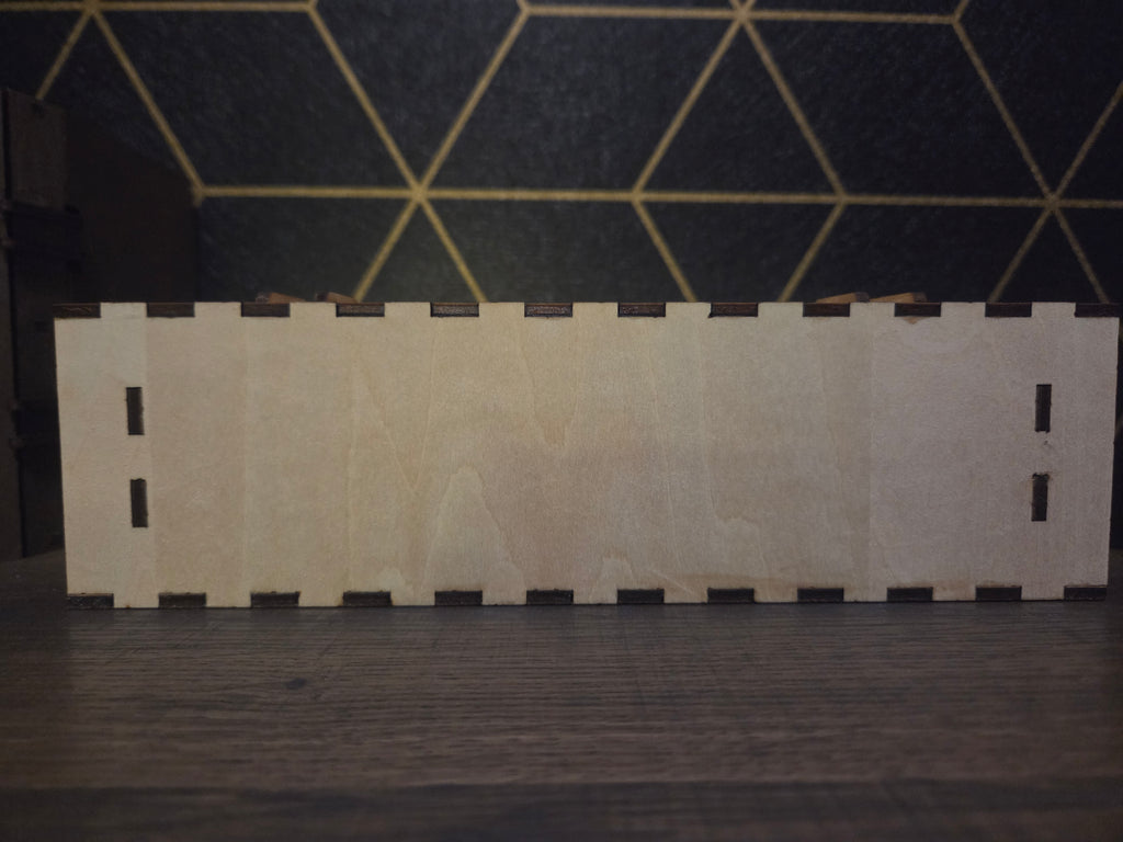Wooden Memory/ Jewelry box with locking Hinged Lid