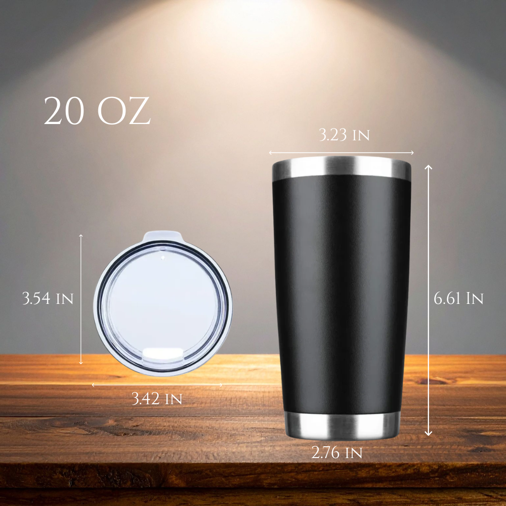 Custom Engraved Travel Tumbler | Double walled Stainless-Steel