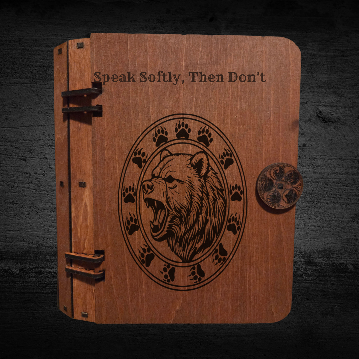Wooden Hidden Storage Book Decoy Double Commander Deck Box