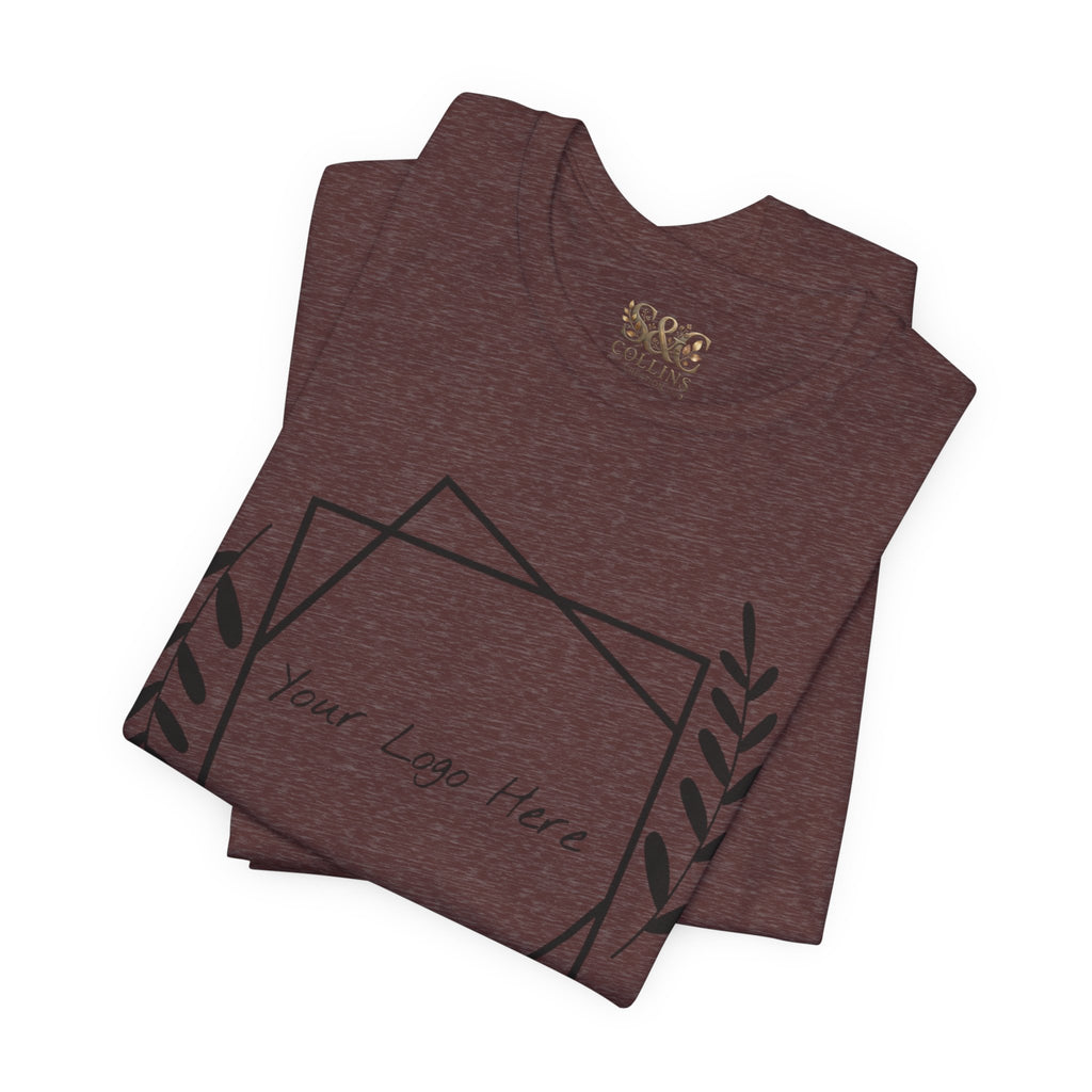 Customizable Floral Frame T‑Shirt – "Print it your way" Personalized Tee