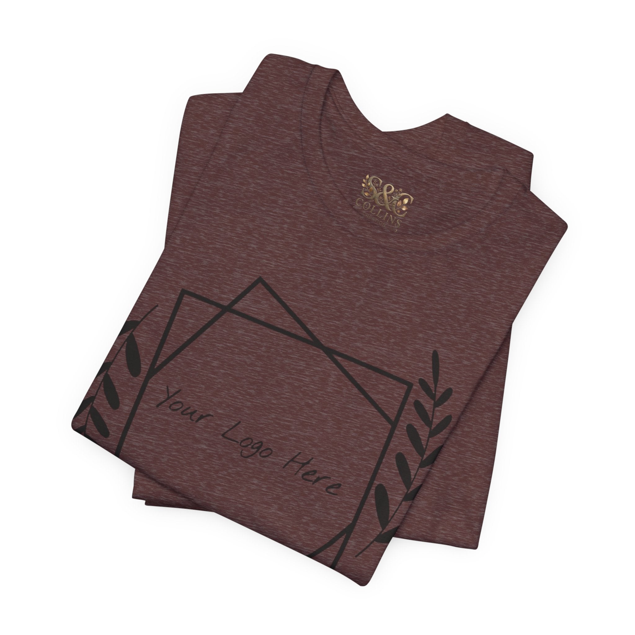 Customizable Floral Frame T‑Shirt – "Print it your way" Personalized Tee