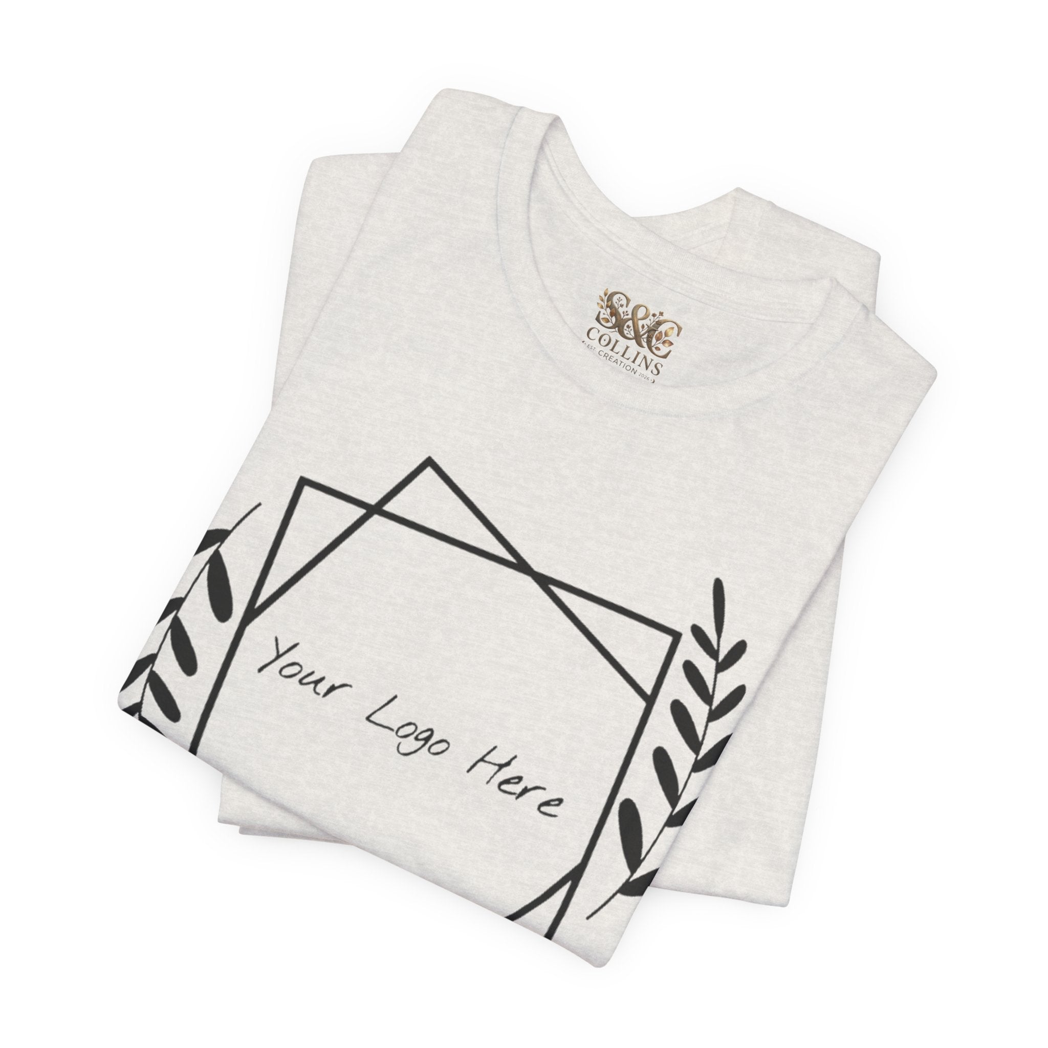 Customizable Floral Frame T‑Shirt – "Print it your way" Personalized Tee
