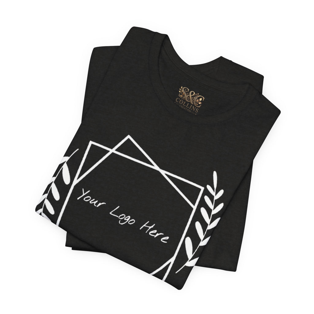 Customizable Floral Frame T‑Shirt – "Print it your way" Personalized Tee