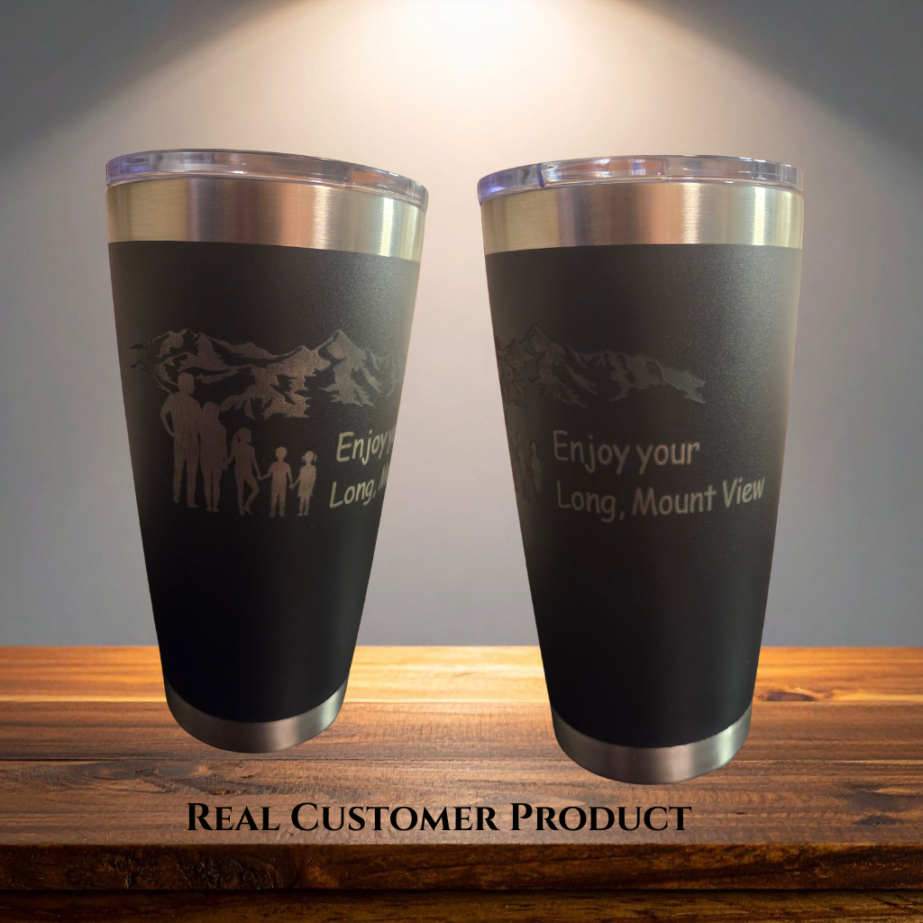 Custom Engraved Travel Tumbler | Double walled Stainless-Steel