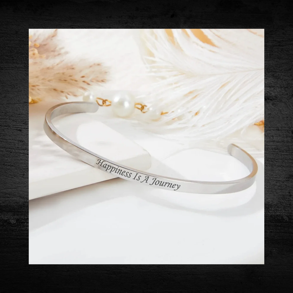 Custom Engraved Sterling Silver Cuff Bracelet