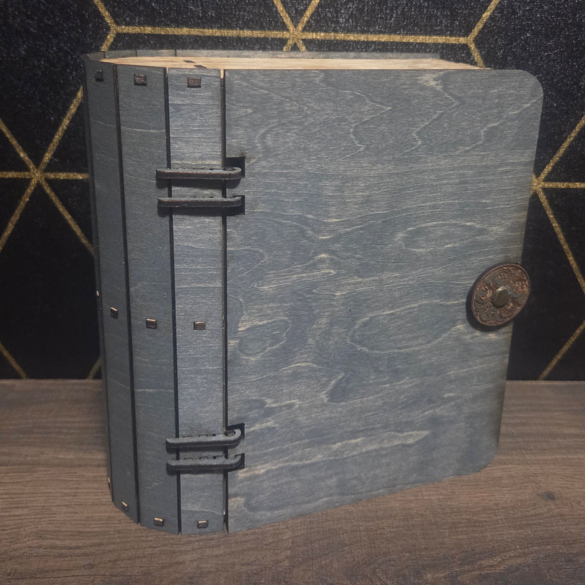 Wooden Hidden Storage Book Decoy Double Commander Deck Box