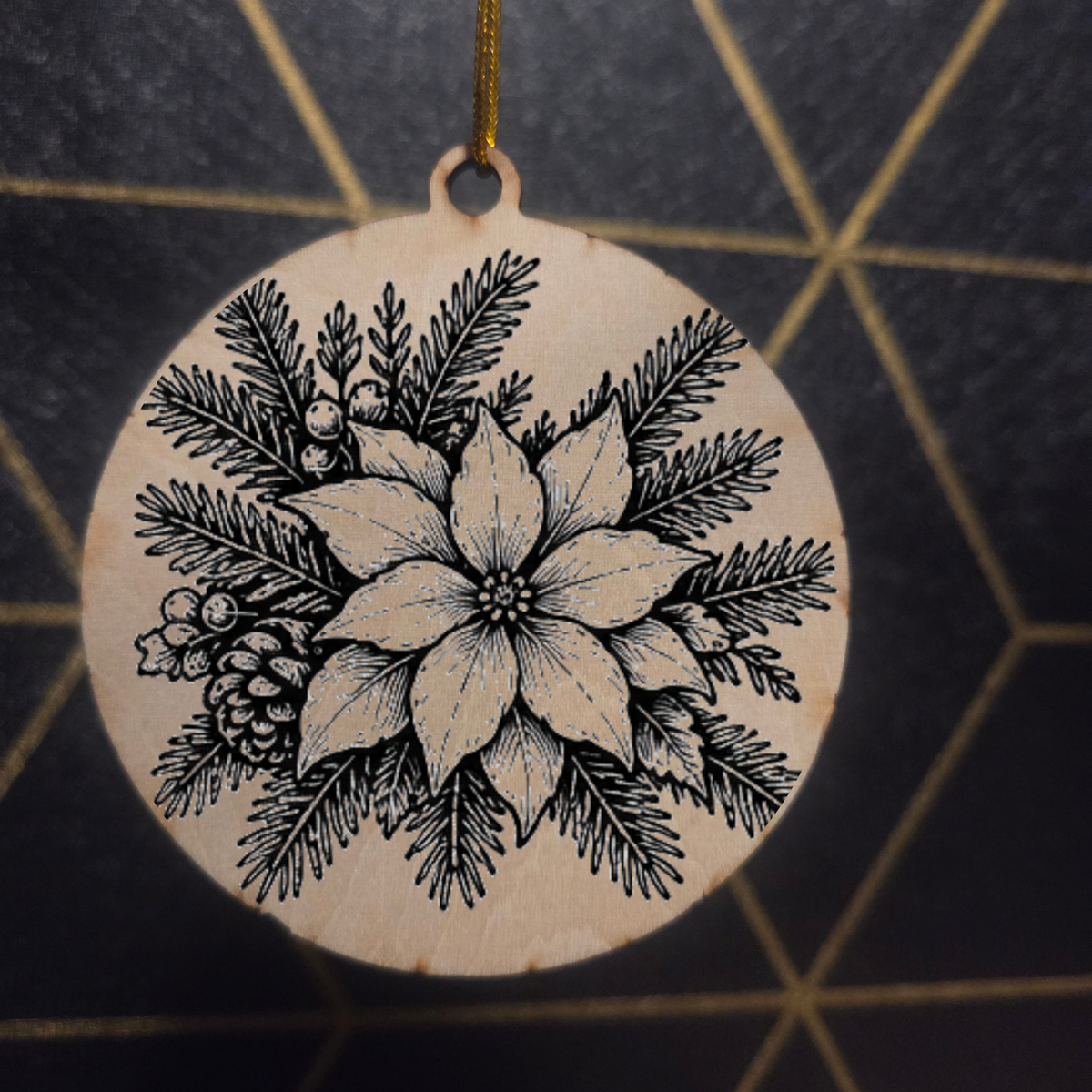 Christmas Nativity — Wood Cut 3" Christmas Ornament