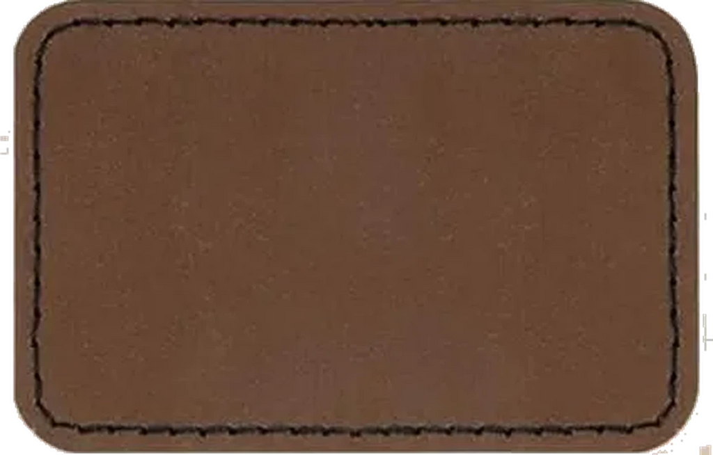 Custom Engraved Adhesive Faux Leather Patch
