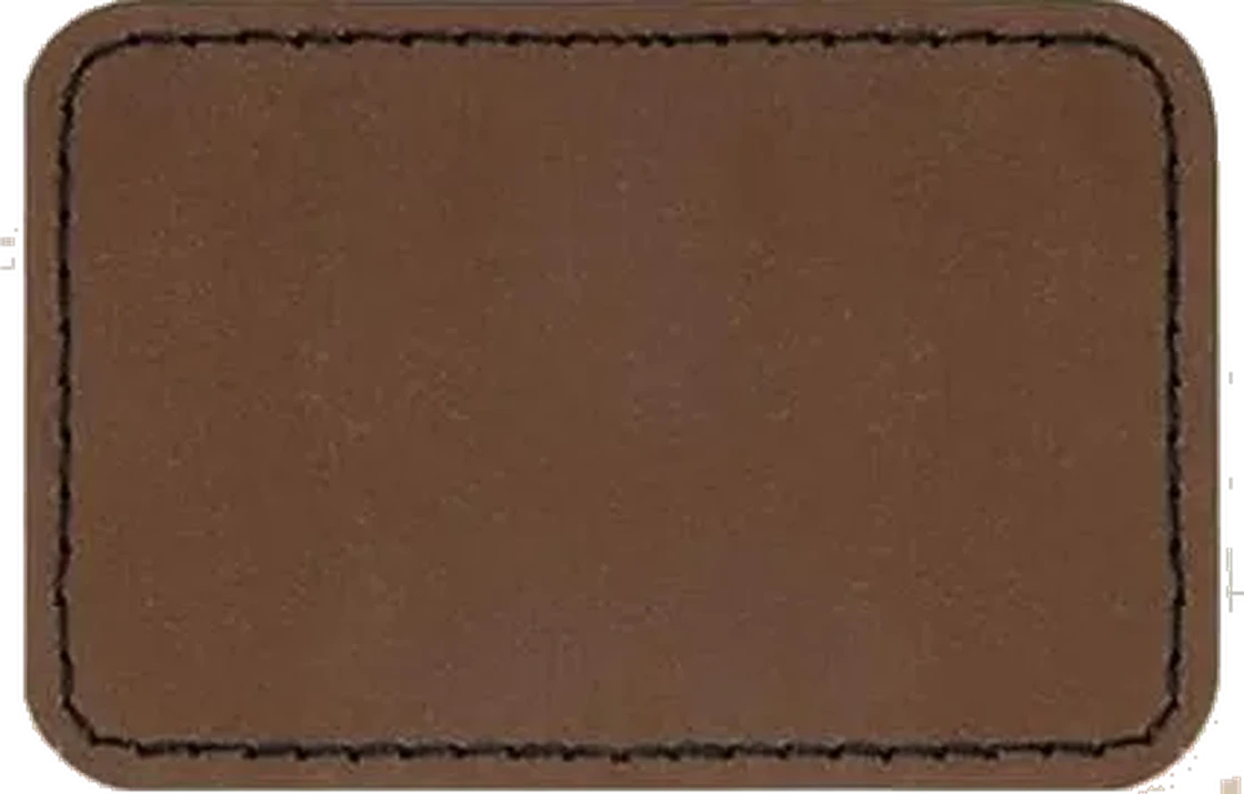 Customizable iron-on adhesive faux leather patches