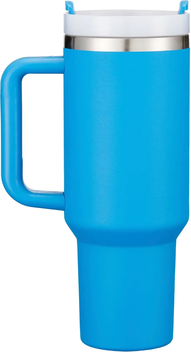40oz Silver Ring Adventure Travel Tumbler