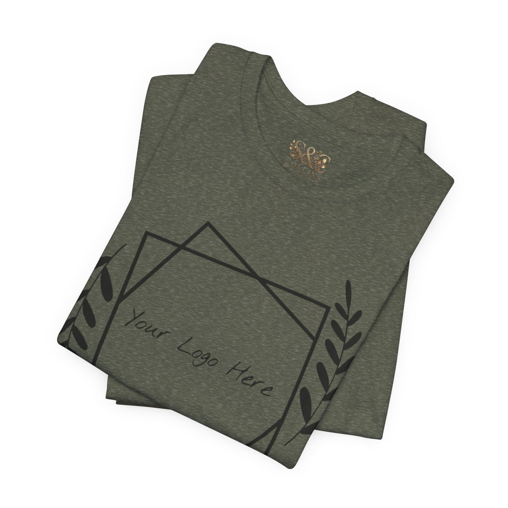 Customizable Floral Frame T‑Shirt – "Print it your way" Personalized Tee