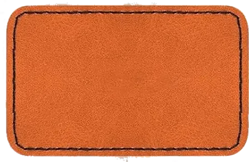 Custom Engraved Adhesive Faux Leather Patch