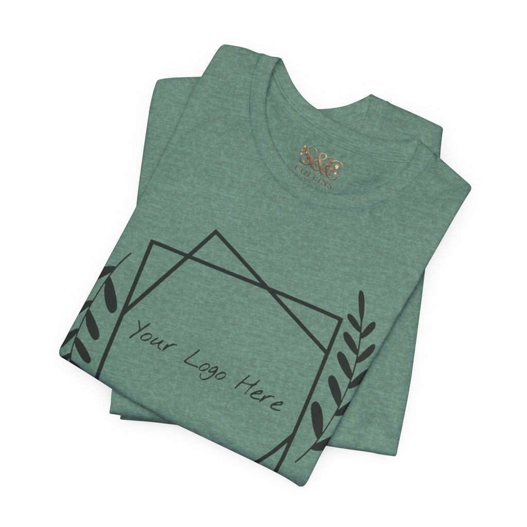 Customizable Floral Frame T‑Shirt – "Print it your way" Personalized Tee