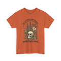 Skull & Botanicals Tee — "All Plants Are Edible, Some Only Once" Graphic T-Shirt