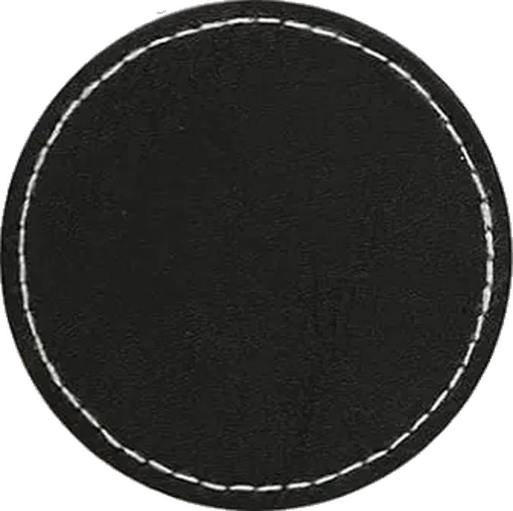 Customizable Black to Silver iron-on adhesive faux leather patches