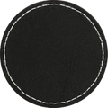 Customizable Black to Silver iron-on adhesive faux leather patches