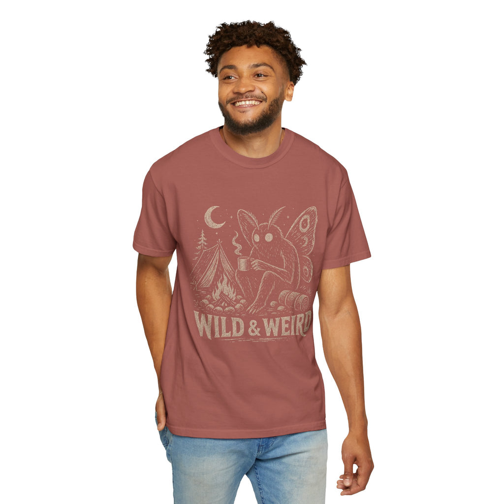 Wild & Weird Moth Tee — Campy Night Forest Graphic T-Shirt