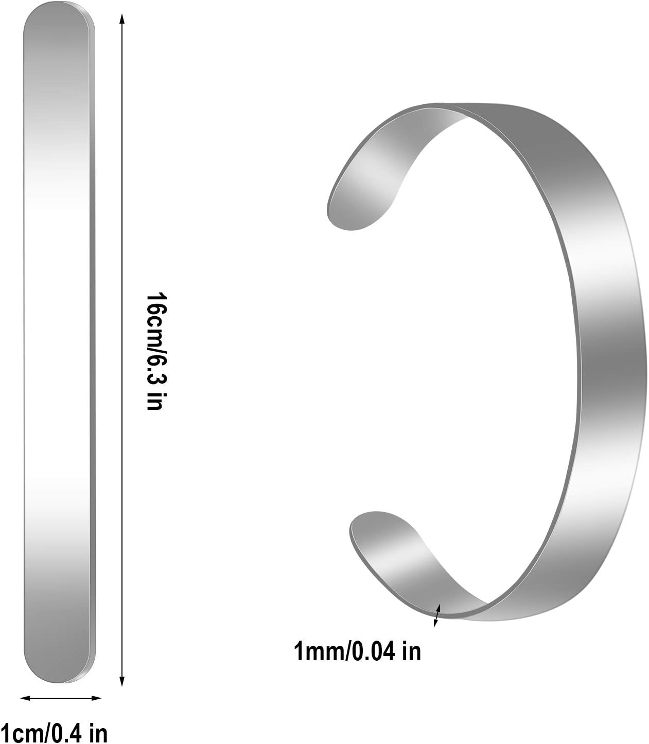 Custom Message Cuff Bracelet