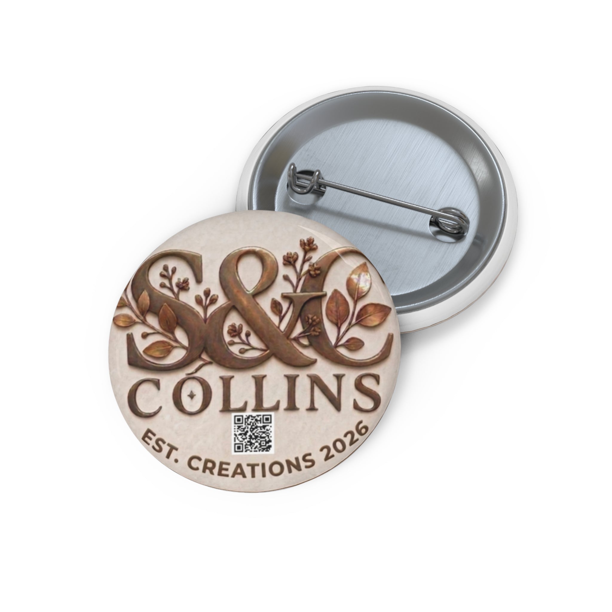 S&C Collins Logo Pin Button