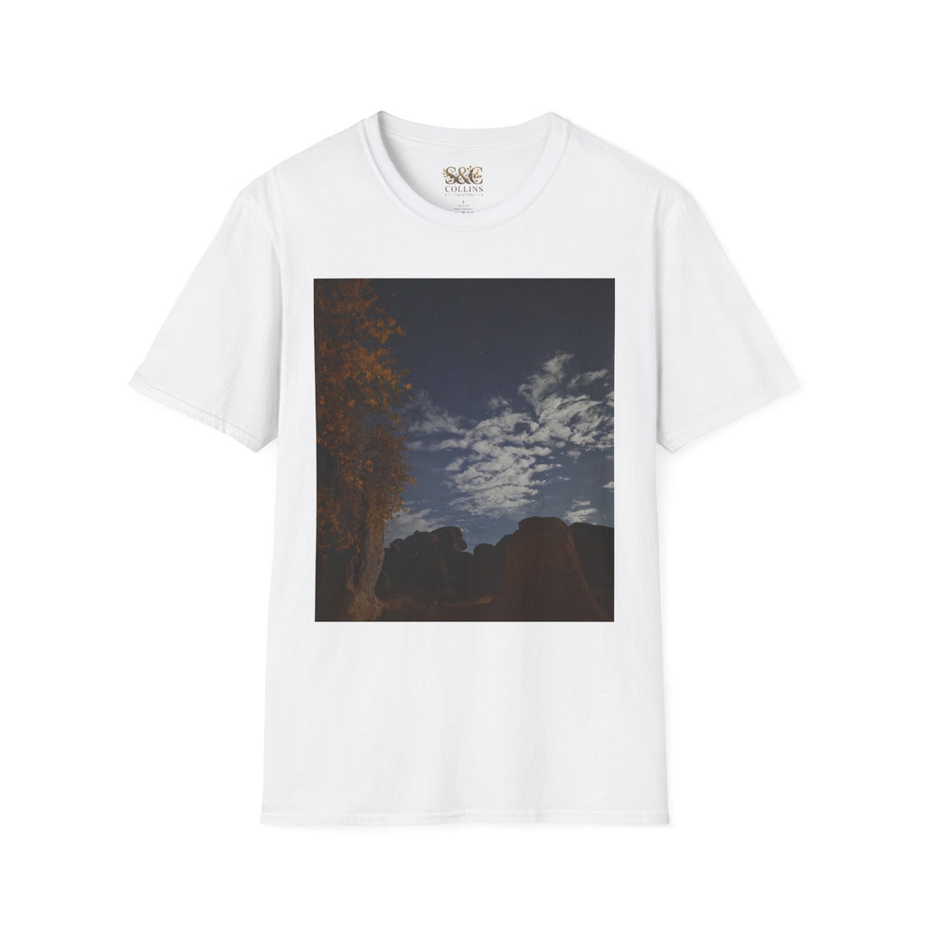 Custom Photo Shirt City Of Rocks New Mexico Sunset Camping Tee