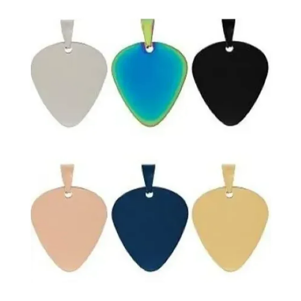 Customizable guitar pick pendant