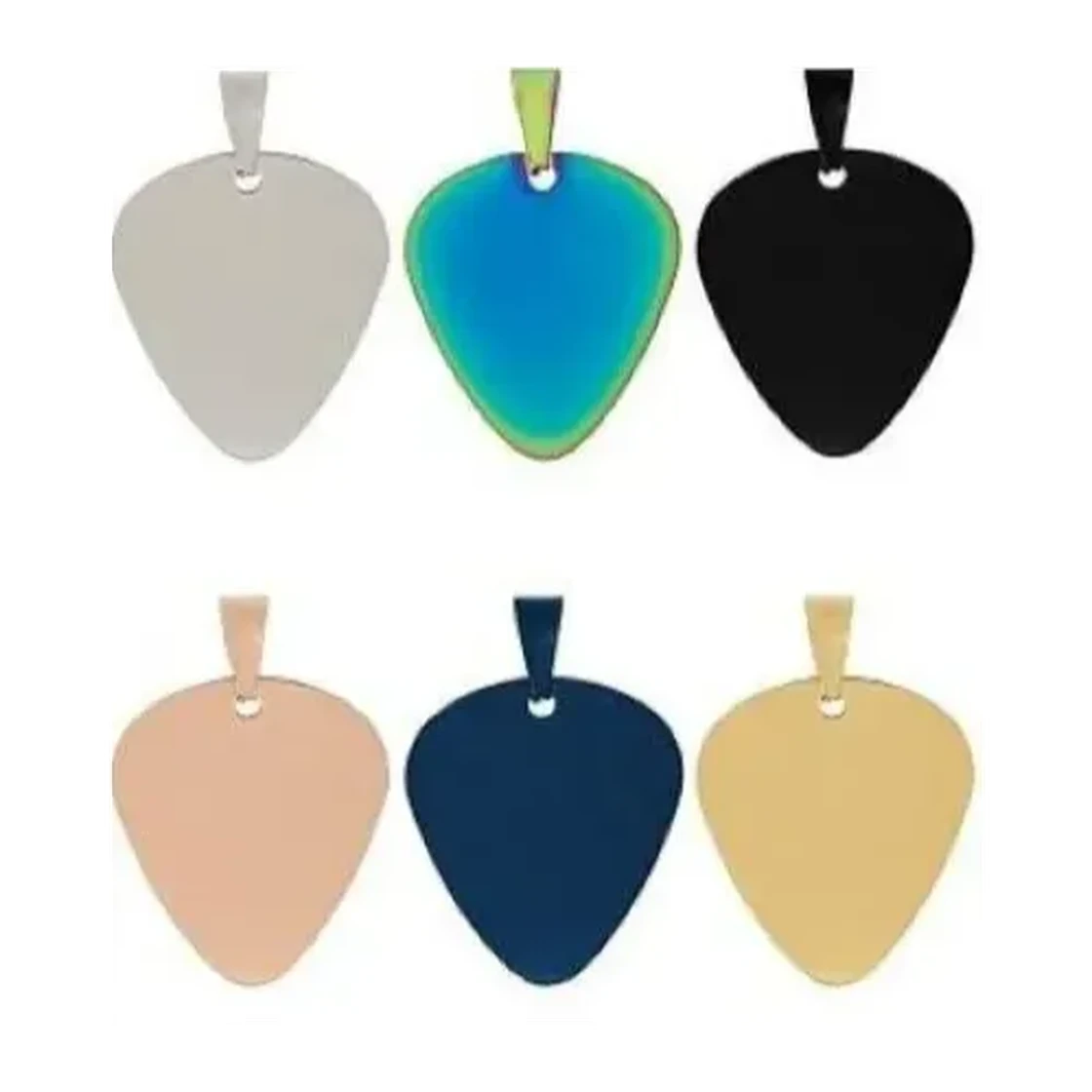 Customizable guitar pick pendant