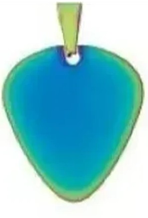 Customizable guitar pick pendant