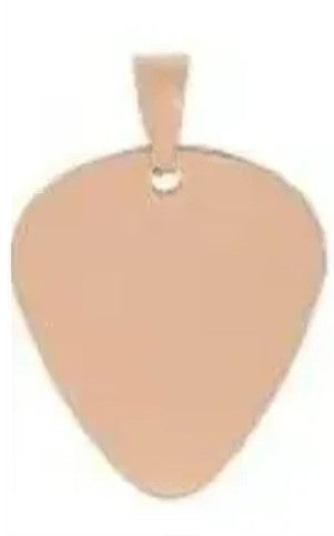Customizable guitar pick pendant
