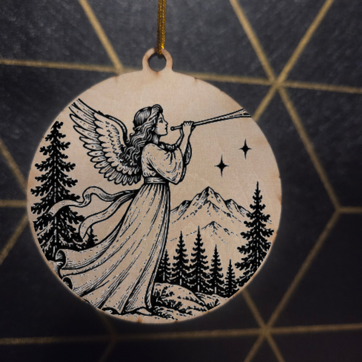 Christmas Nativity — Wood Cut 3" Christmas Ornament