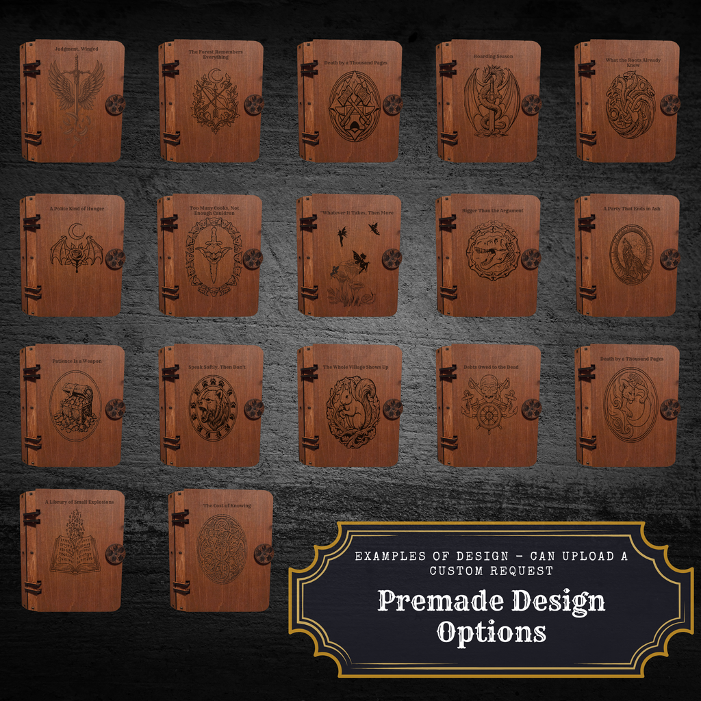 Wooden Hidden Storage Book Decoy Double Commander Deck Box